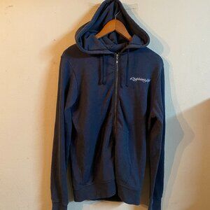 LIGHTNING BOLT MEDIUM CHARCOAL BLUE ZIP HOODIE